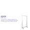 Emma and Oliver Transparent Acrylic Mobile Partition with Lockable Casters